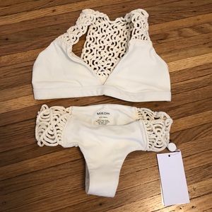 Mikoh X-Small Bikini - Cream NWT